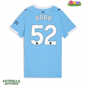 Manchester City Oscar Bobb #52 Hemmatröja Kvinnor 2025-26 Kortärmad